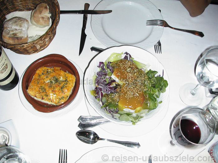 Essen in einem guten Restaurant auf Gran Canaria
